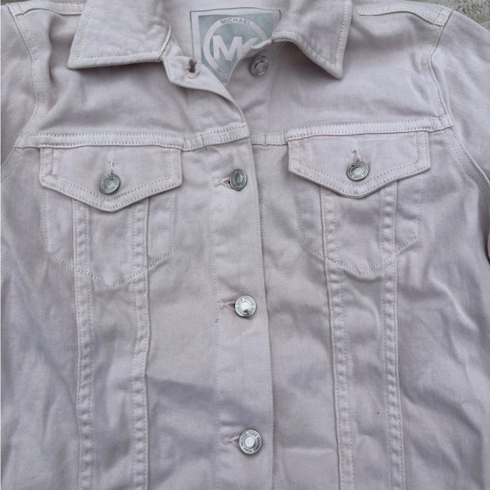 Michael Kors Soft Pink Jean Jacket - Picture 5 of 7